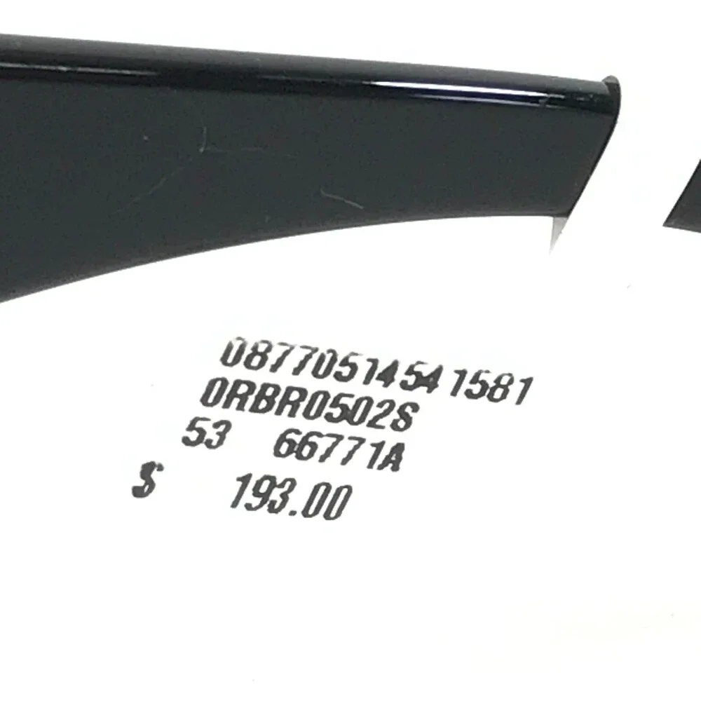 Ray-Ban Sunglasses RBR0502S WAYFARER REVERSE 6677/1A Black w Violet Lenses 53 mm